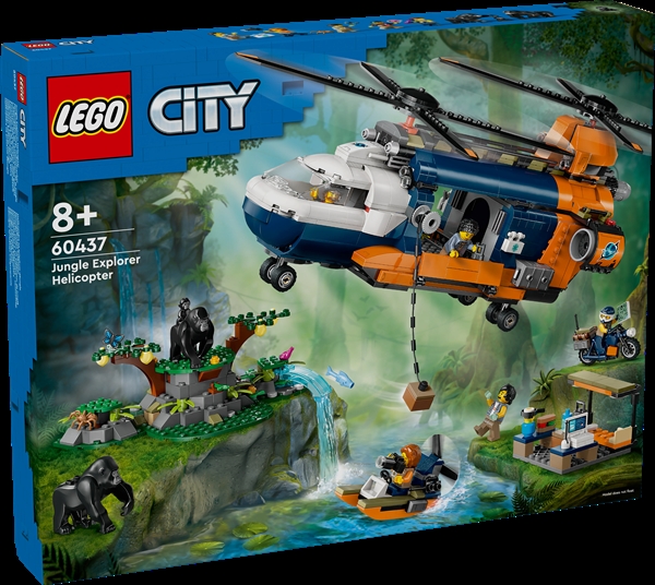 LEGO City Jungleeventyr  –  helikopter og ekspeditionsbase – 60437 – LEGO City