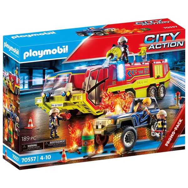 Playmobil City Action Brandvæsenindsats med slukningsfartøj – PLAYMOBIL City Action