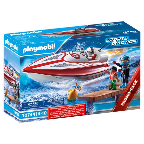 Playmobil Sport and action Speedbåd med undervandsmotor – PL70744 – PLAYMOBIL Sports and action