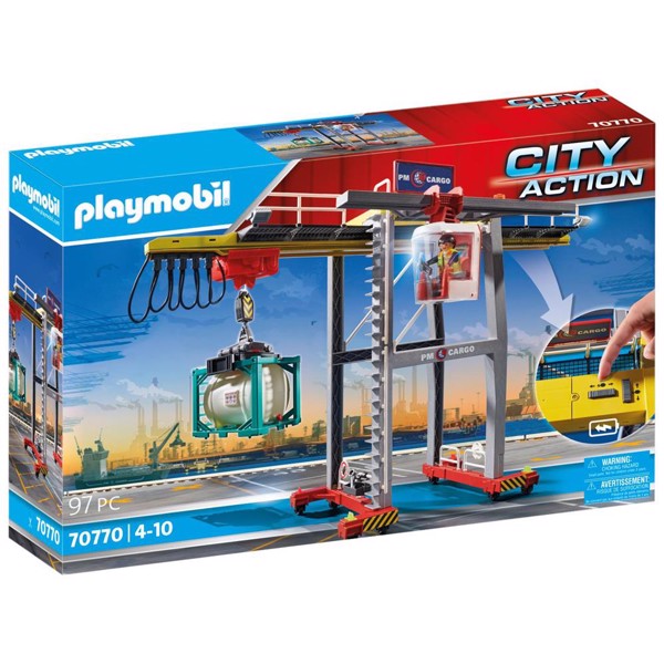 Playmobil City Action Fragtkran med container – PL70770 – PLAYMOBIL City Action
