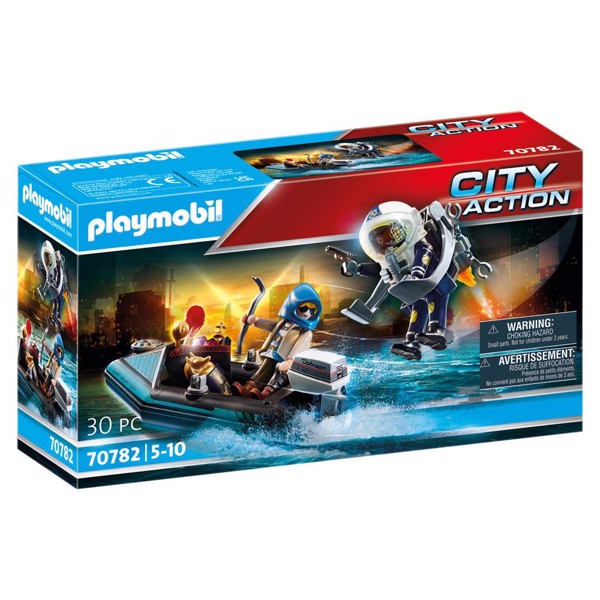 Playmobil City Action Politi-jetpack: Anholdelse af kunsttyven – PL70782 – PLAYMOBIL City Action