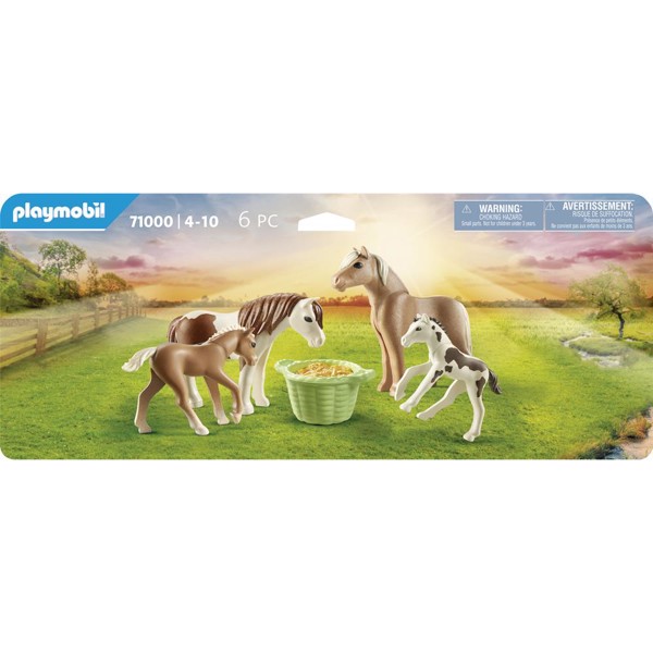 Playmobil Country 2 islandske ponyer med føl – PL71000 – PLAYMOBIL Country