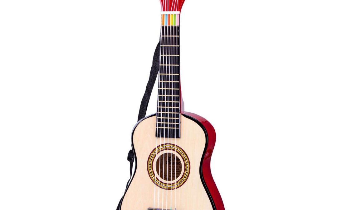 Guitar 60 cm – natur/lys brun