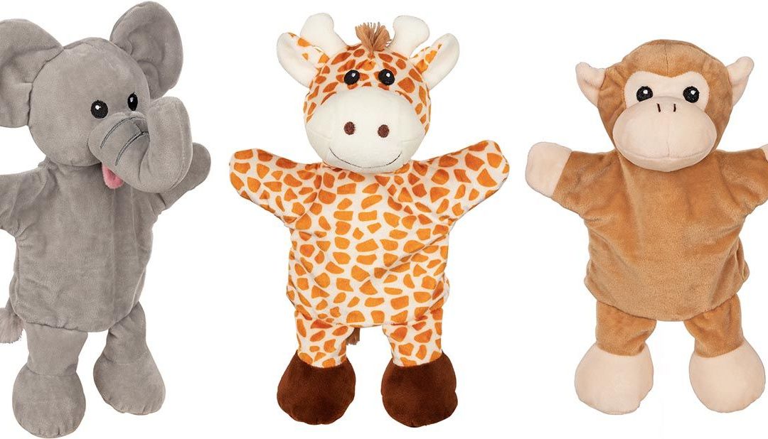 Hånddukke dyr – Giraf, abe eller elefant Giraf