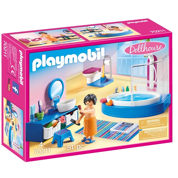 Playmobil Dollhouse Badeværelse – PL70211 – PLAYMOBIL Dollhouse