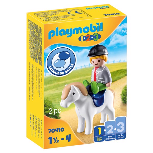 Playmobil 123 Dreng med pony – PL70410 – PLAYMOBIL 1.2.3