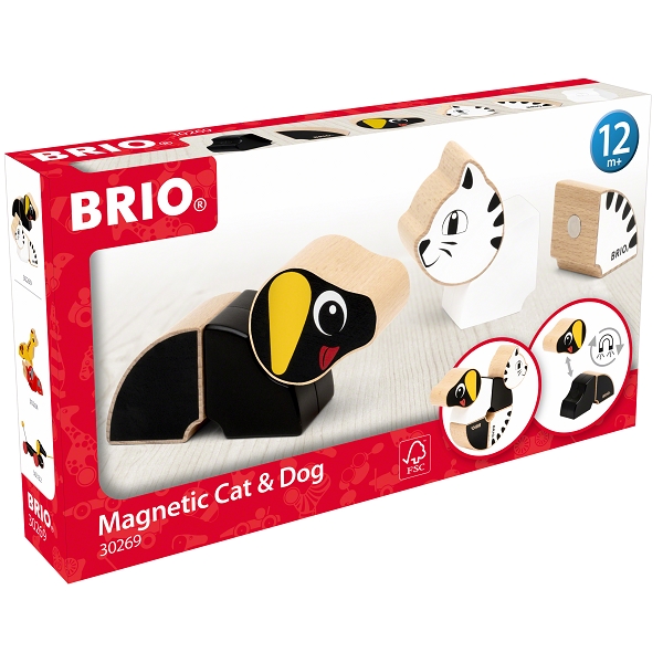 Brio Magnetisk gravhund og kat  – BRIO