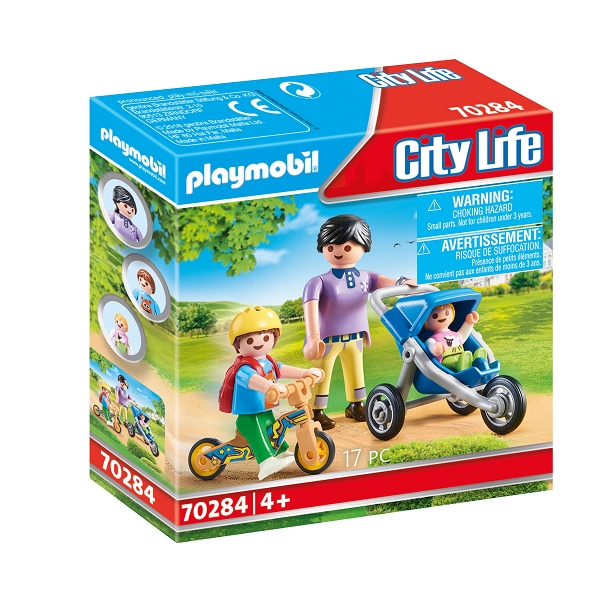 Playmobil City Life Mor med børn – PL70284 – PLAYMOBIL City Life