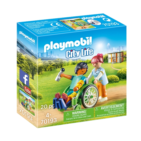Playmobil City Life Patient i kørestol – PL70193 – PLAYMOBIL City Life
