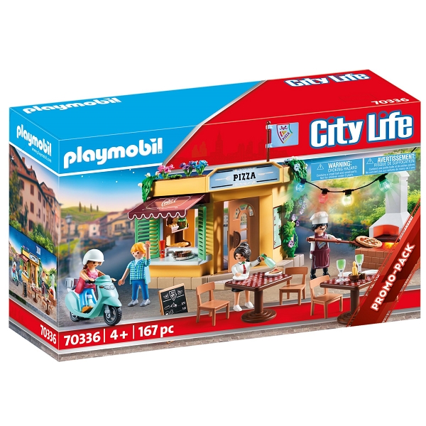 Playmobil City Life Pizzeria med gårdhave – PL70336 – PLAYMOBIL City Life