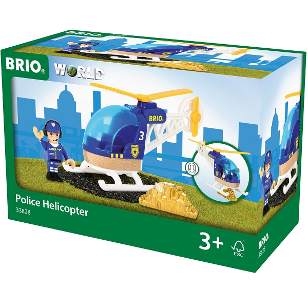 Brio Politihelikopter – 33828 – BRIO