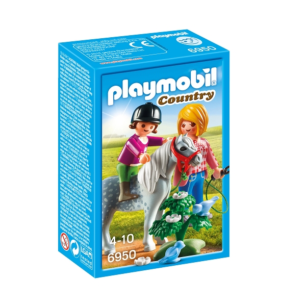 Playmobil Country Ponyridning med mor – PL6950 – Playmobil Country
