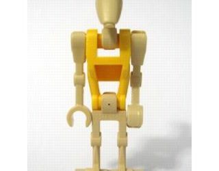 LEGO Star Wars Battle Droid Commander med lige arm og gul krop