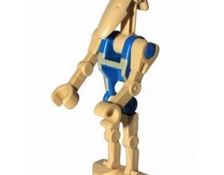 LEGO Star Wars Battle Droid Pilot with Blue Torso with Tan Insignia and Straight Arm