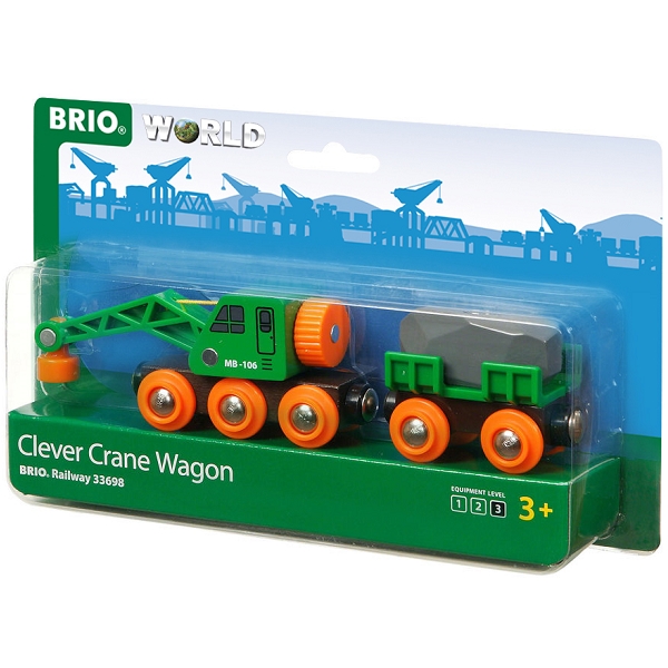 Brio Togvogn med kran – 33698 – BRIO