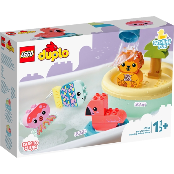 Duplo Sjov i badet: Flydende dyreø – 10966 – LEGO Duplo