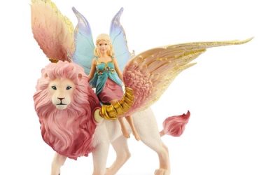 Schleich Fairy in Flight on Winged Lion – Schleich