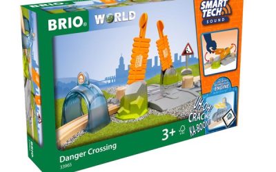 Brio Smart Tech Sound Danger Jernbaneoverskæring – BRIO