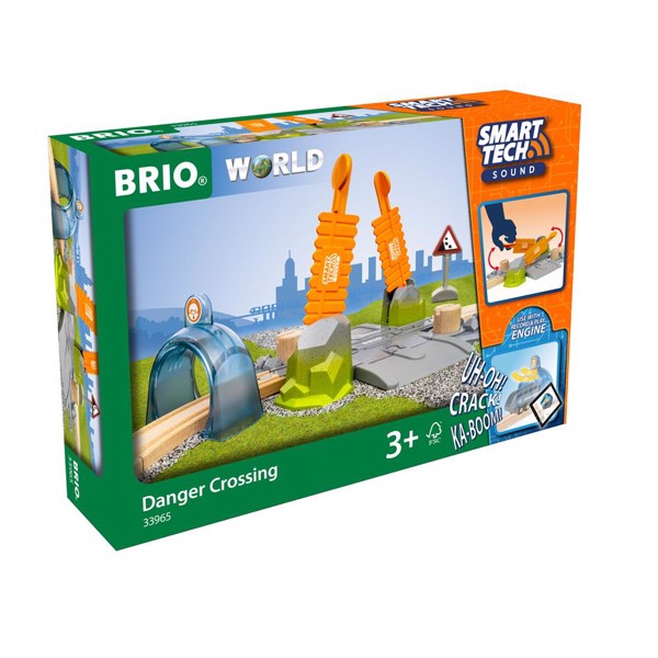 Brio Smart Tech Sound Danger Jernbaneoverskæring – BRIO