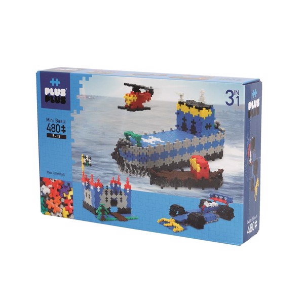 Plus Plus 480 pcs 3-i-1 samlesæt – Plus-Plus