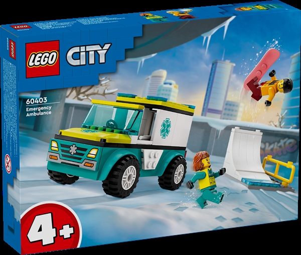 LEGO City Ambulance og snowboarder – 60403 – LEGO City