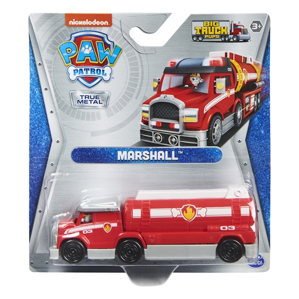 Paw Patrol Big Trucks True Metal Vehicle-Marshall – Paw Patrol