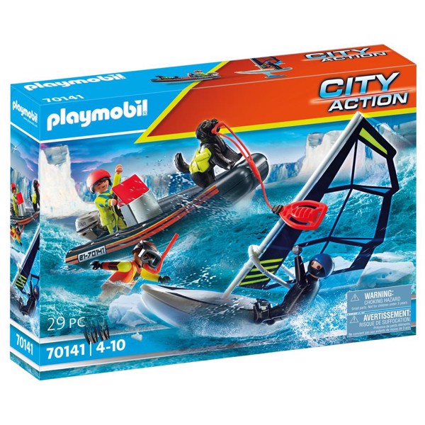 Playmobil City Action Skibsredning: Polarsejler-redning med gummibåd – PLAYMOBIL City Action