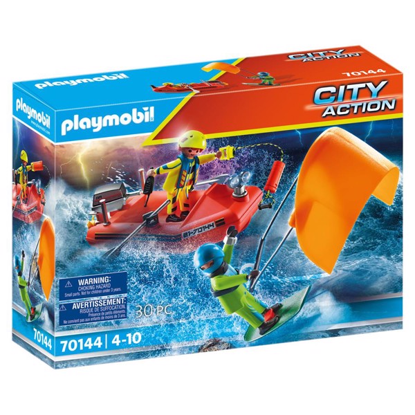 Playmobil City Action Skibsredning: Kitesurferredning med båd – PLAYMOBIL City Action