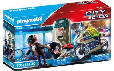 Playmobil City Action Politimotorcykel: Forfølgelse af pengerøveren – PL70572 – PLAYMOBIL City Action