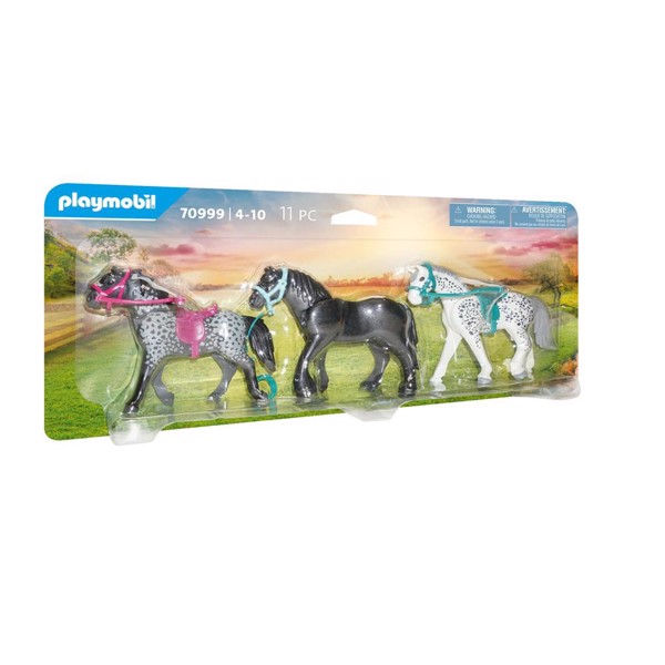 Playmobil Country 3 heste: Frieserhesten, Knabstrupper & Andalusier – PL70999 – PLAYMOBIL Country