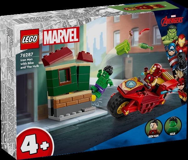 LEGO Super Heroes Iron Man med motorcykel og Hulk – 76287 – LEGO Super Heroes