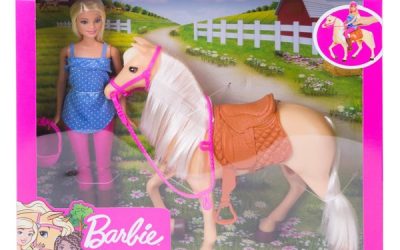 Barbie Dukke og hest (Blonde) – Barbie