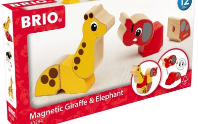 Brio Magnetisk elefant og giraf – BRIO