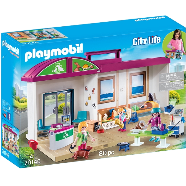 Playmobil City Life Mobil dyrelægeklinik – PL70146 – PLAYMOBIL City Life