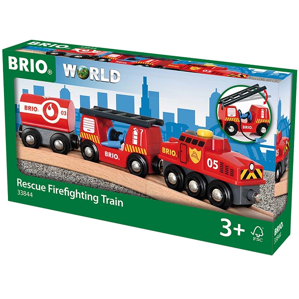 Brio Redningstog med vogne – 33844 – BRIO