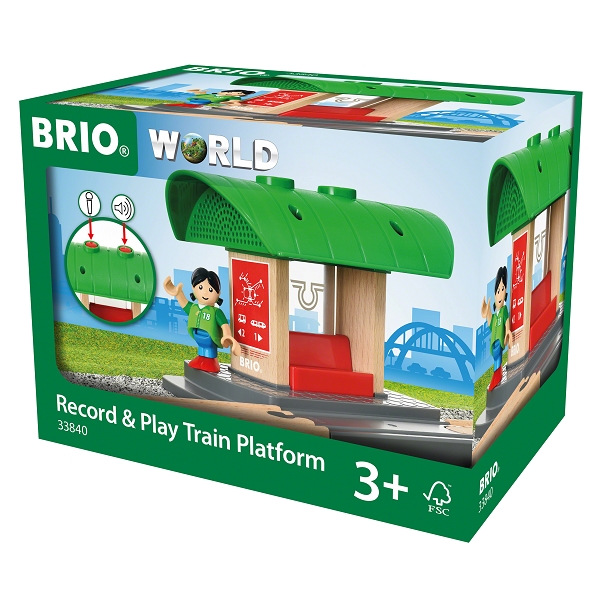 Brio Togstation med lydoptager  – BRIO