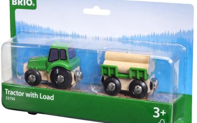 Brio Traktor m/vogn og tømmer – 33799 – BRIO